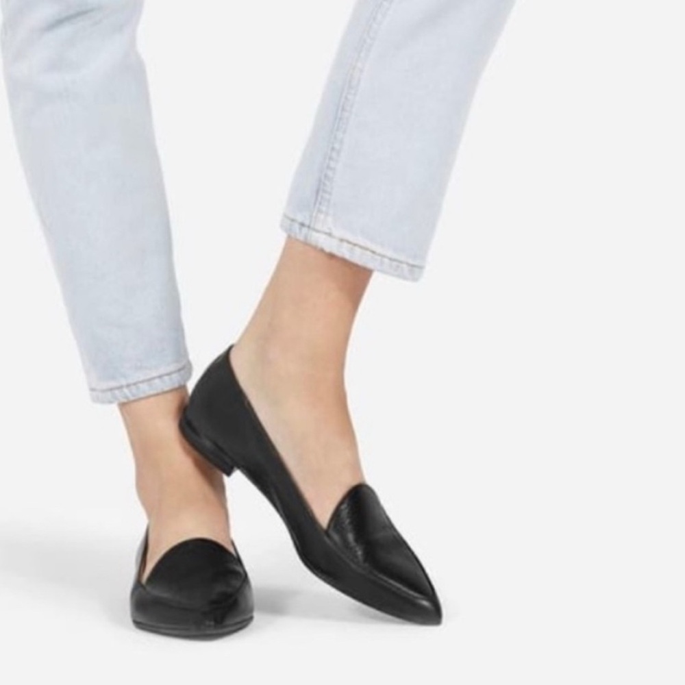 Everlane Black Leather Loafers